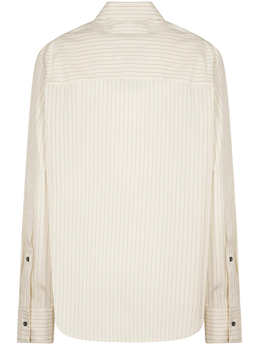  ALIM STRIPES IVORY BLACK STRIPES LOULOU STUDIO 