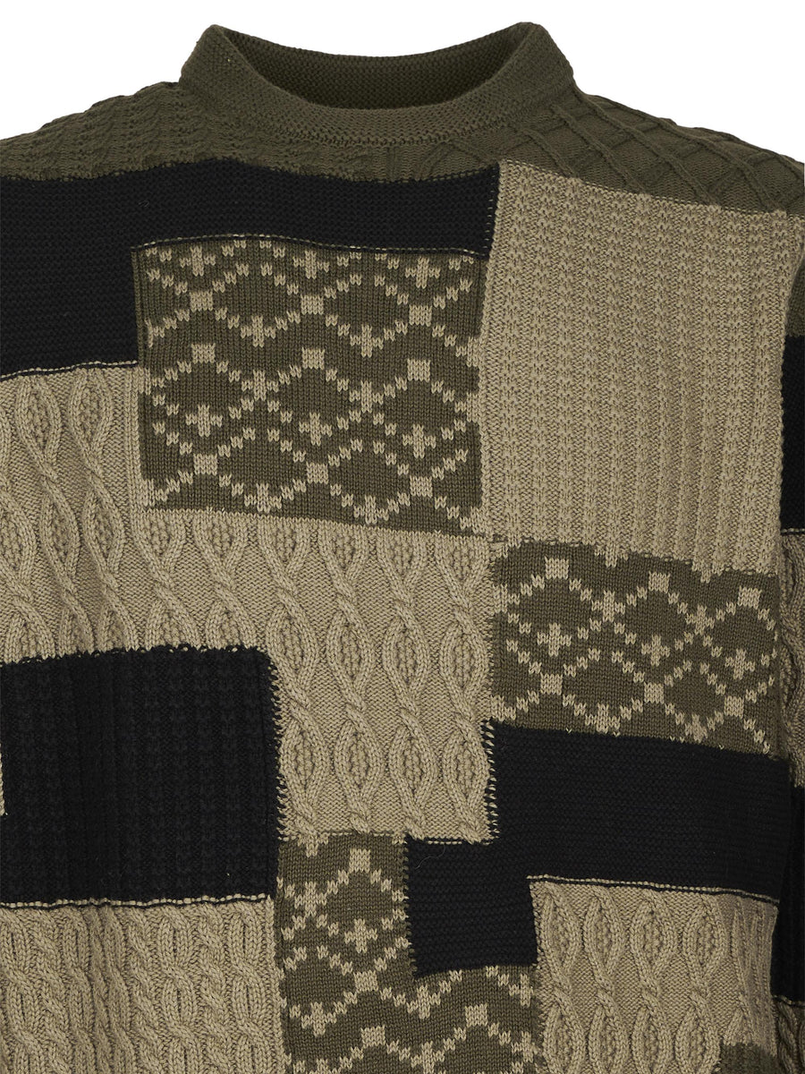 AKSVEND PATCHWORK KNIT 902034 4084 ANERKJENDT 