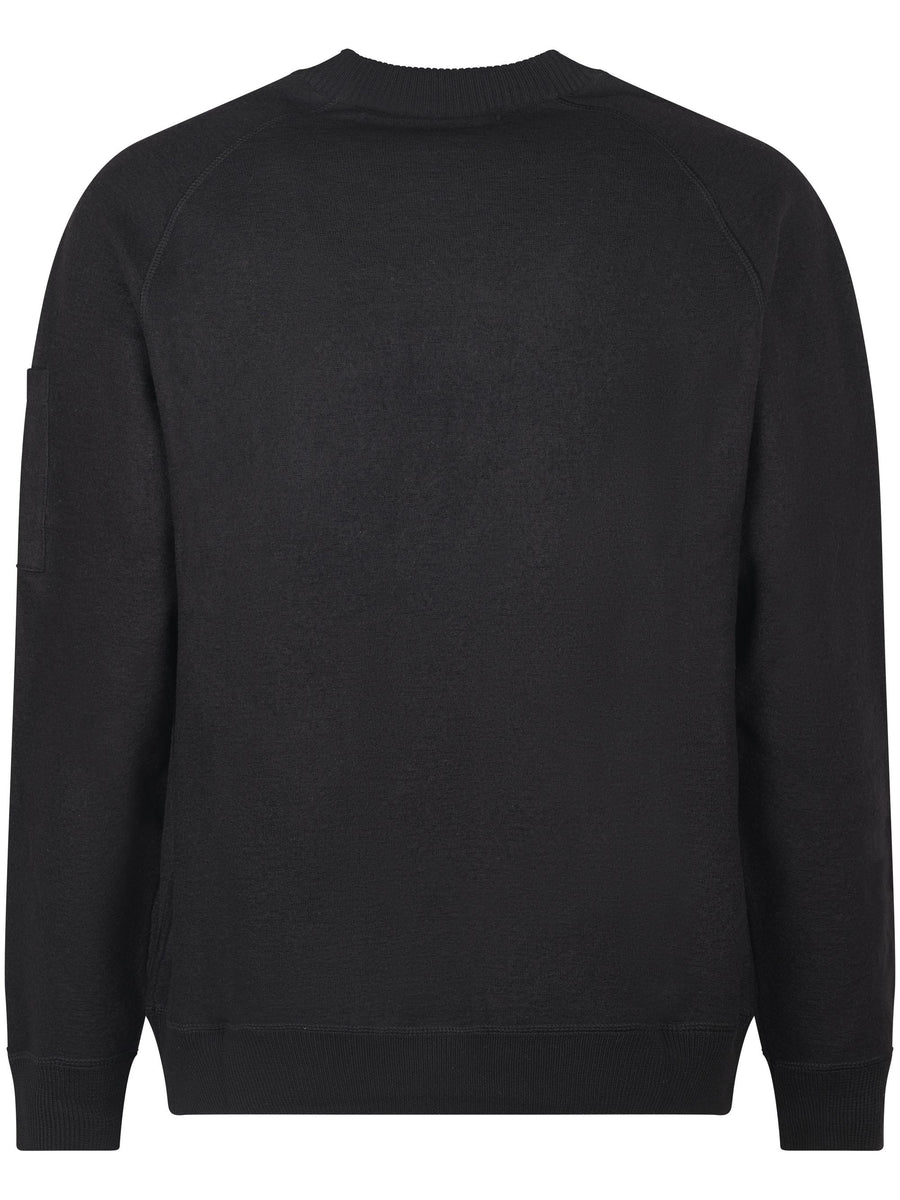 KNITWEAR CREWNECK IN MERINO WOOL FELTED CMKN198A110468A 999 CP COMPANY 