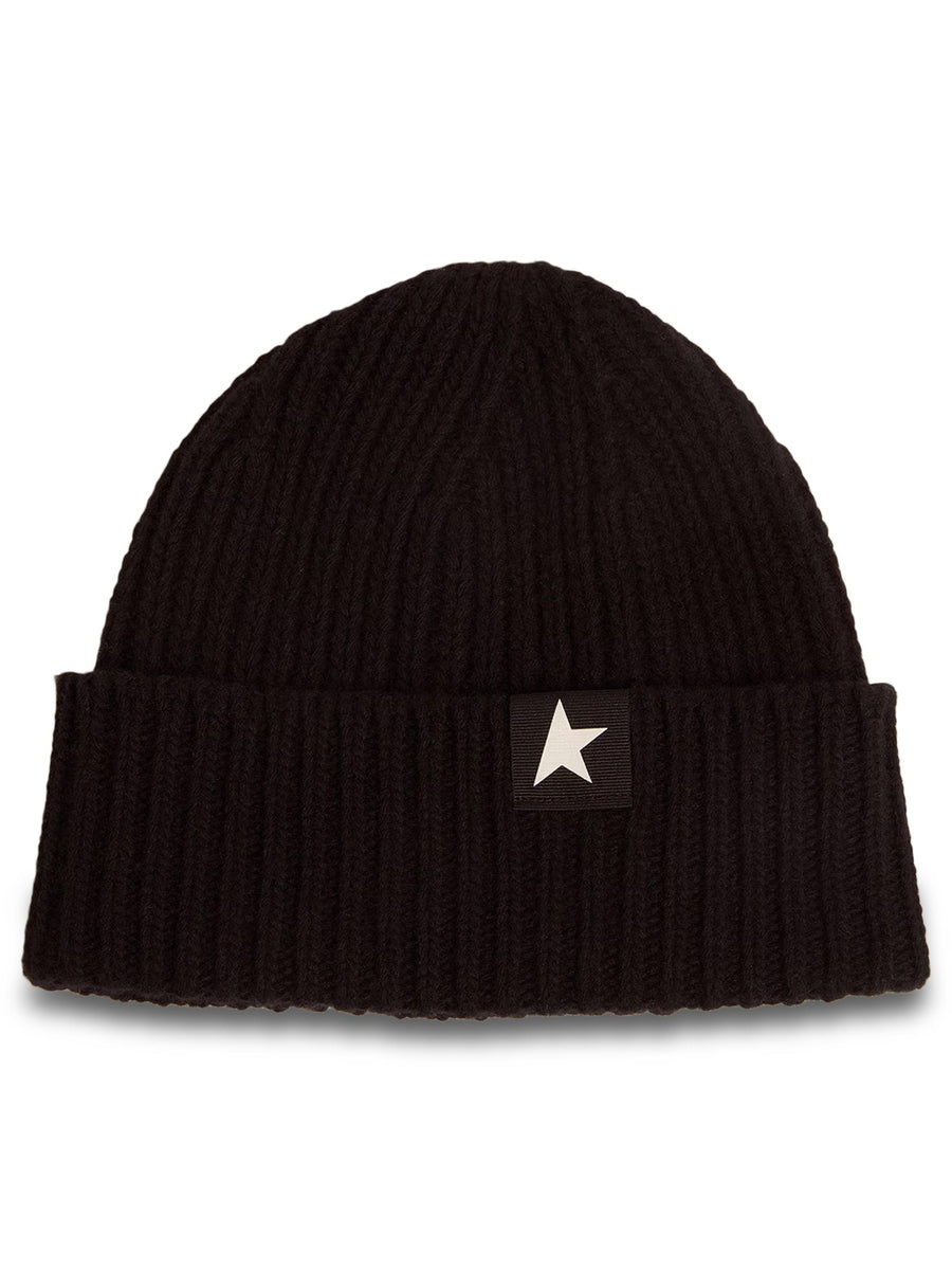 STAR/ BEANIE DAMIAN/ WO/ LOW TURN/LATERAL SMALL STAR GUP01035 P00060190100 GOLDEN GOOSE 