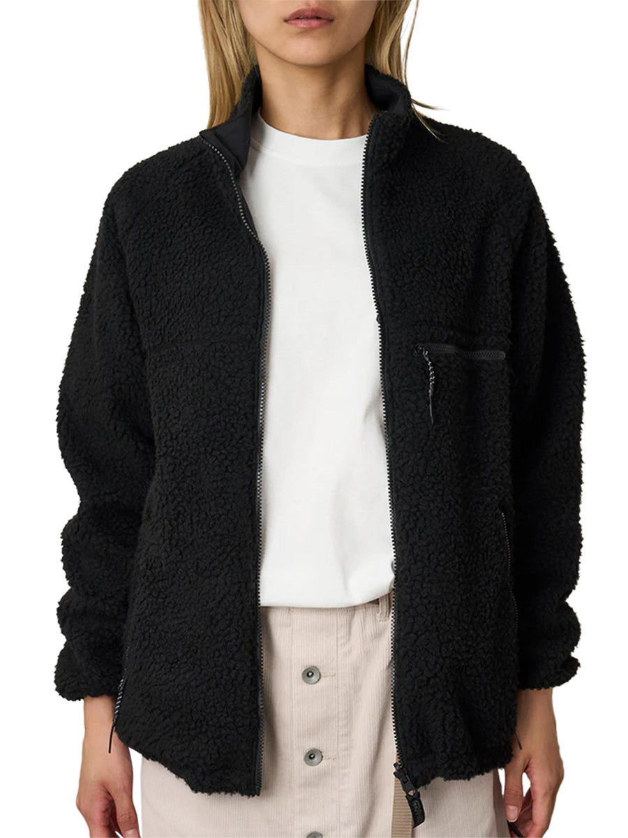 REVERSIBLE SHERPA JACKET G5FUJ014 CHARCOAL BLACK GRAMICCI 