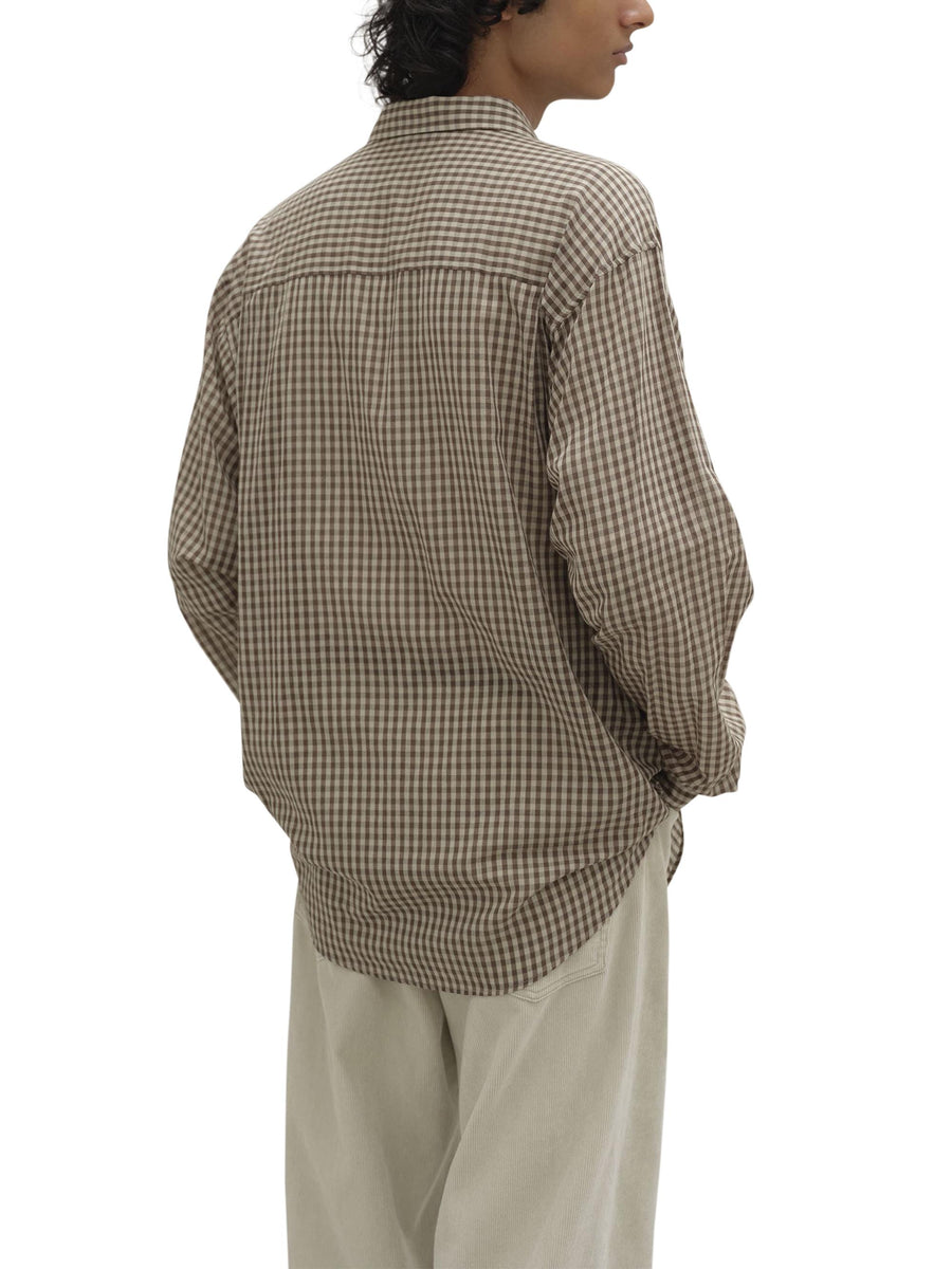  A25SS01GC BROWN GINGHAM CHECK AURALEE 