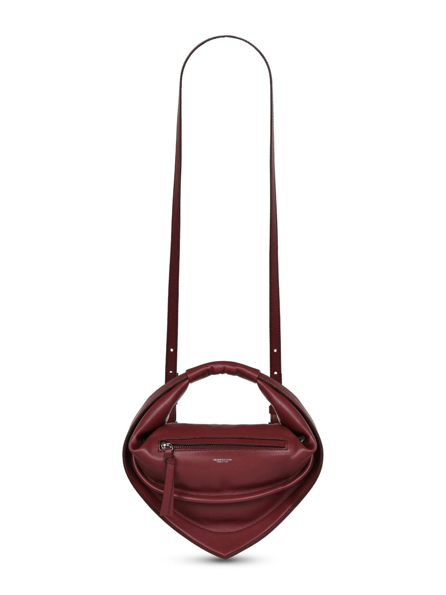 MIDI TORTELLINO BAG FCCOMDTB0101 BURGUNDY FEDERICO CINA 