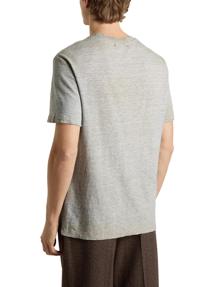 JOURNEY M'S T-SHIRT REGULAR SLUB JERSEY VINTAGE TREATMENT WITH PRINT GMP01220 P00214560255 GOLDEN GOOSE 