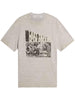 JOURNEY M'S T-SHIRT REGULAR SLUB JERSEY VINTAGE TREATMENT WITH PRINT GMP01220 P00214560255 GOLDEN GOOSE 