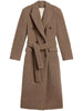 JOURNEY W'S DOUBLE BREASTED COAT WITH DETACHABLE BELT CASENTINO WOOL GWP02319 P00209160407 GOLDEN GOOSE 