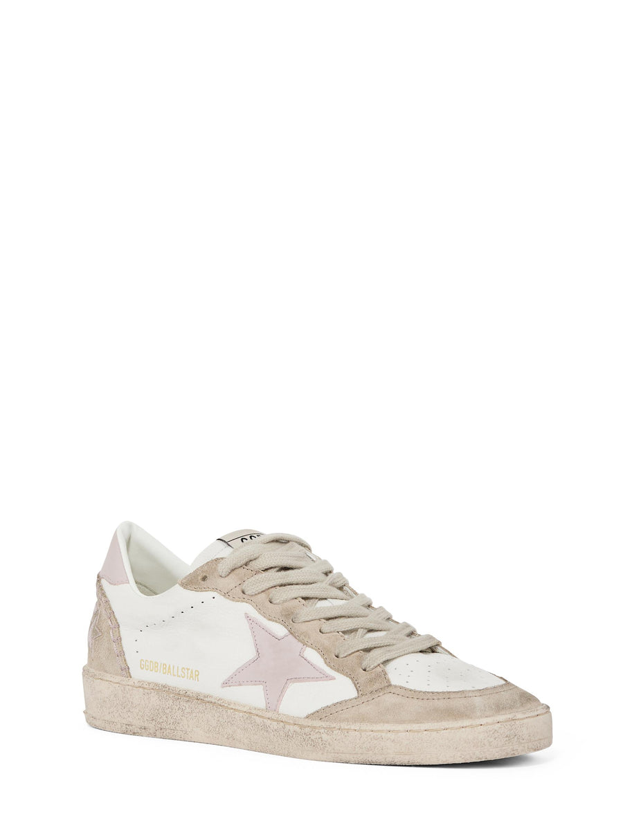 BALLSTAR NAPPA UPPER SUEDE TOE AND SPUR LEATHER STAR AND HEEL GWF00117 F00748011858 GOLDEN GOOSE 