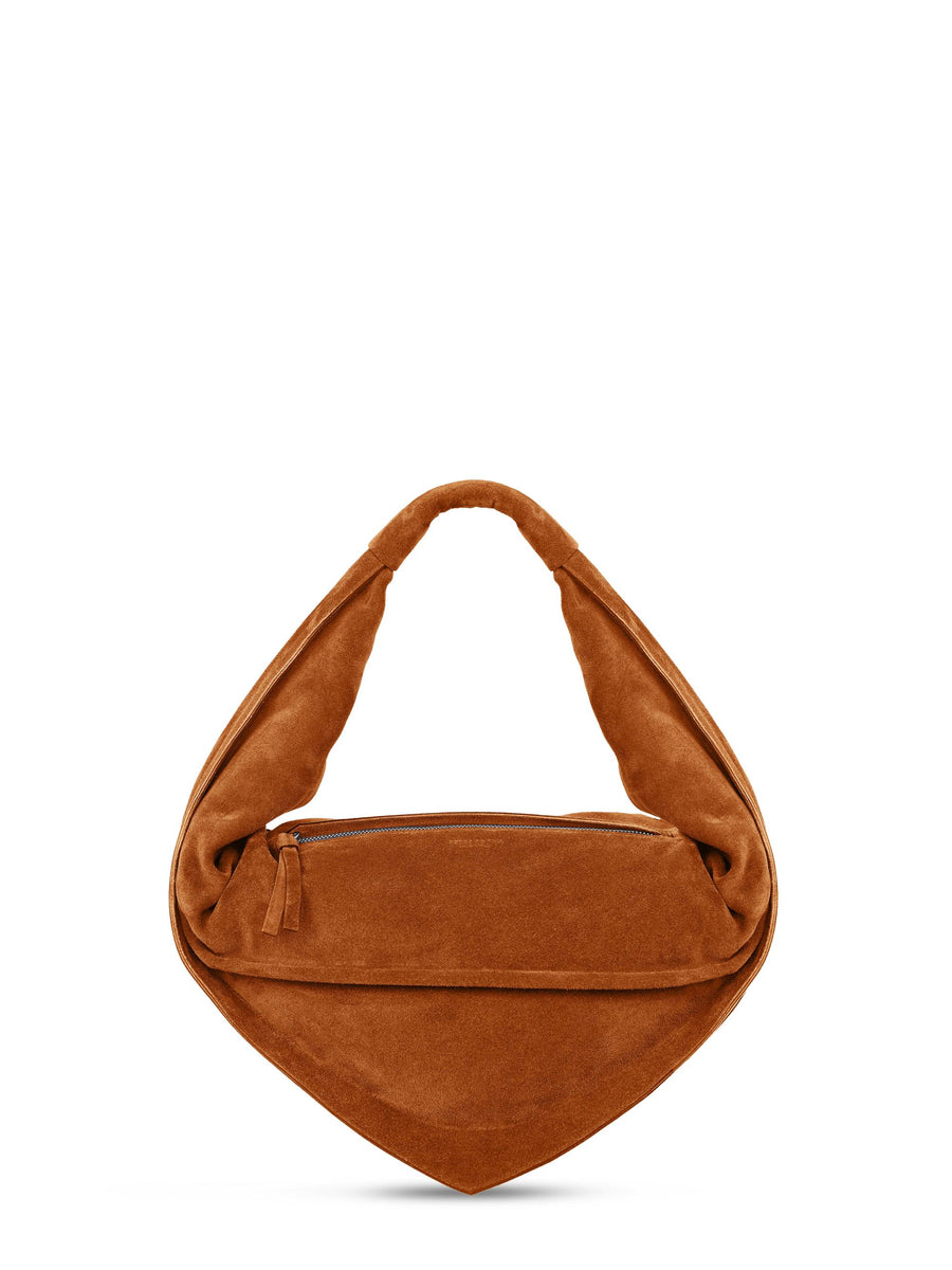 HOBO BAG FCCOTHB0101 SUEDE COGNAC FEDERICO CINA 
