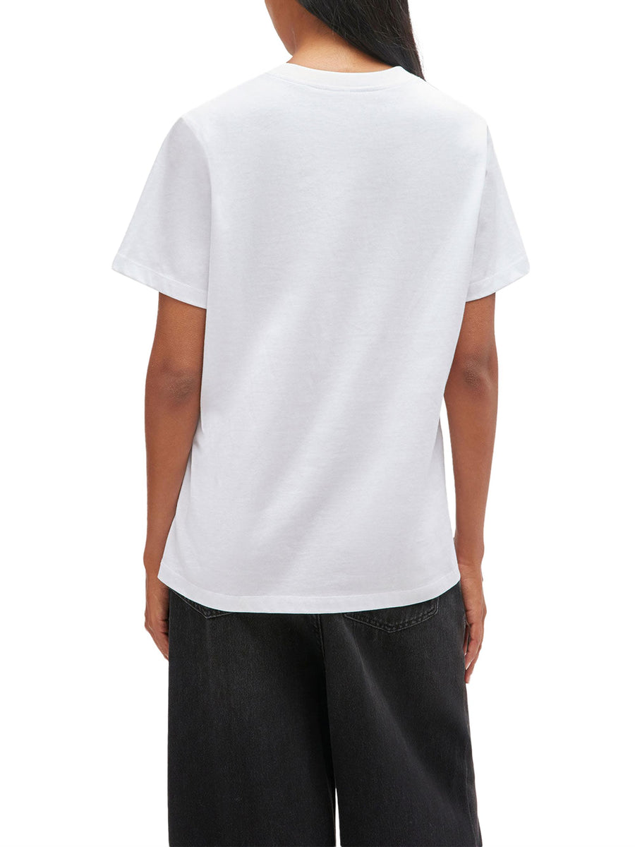 Basic Cotton Jersey Neon Puppy  T-shirt T4334 151 GANNI 
