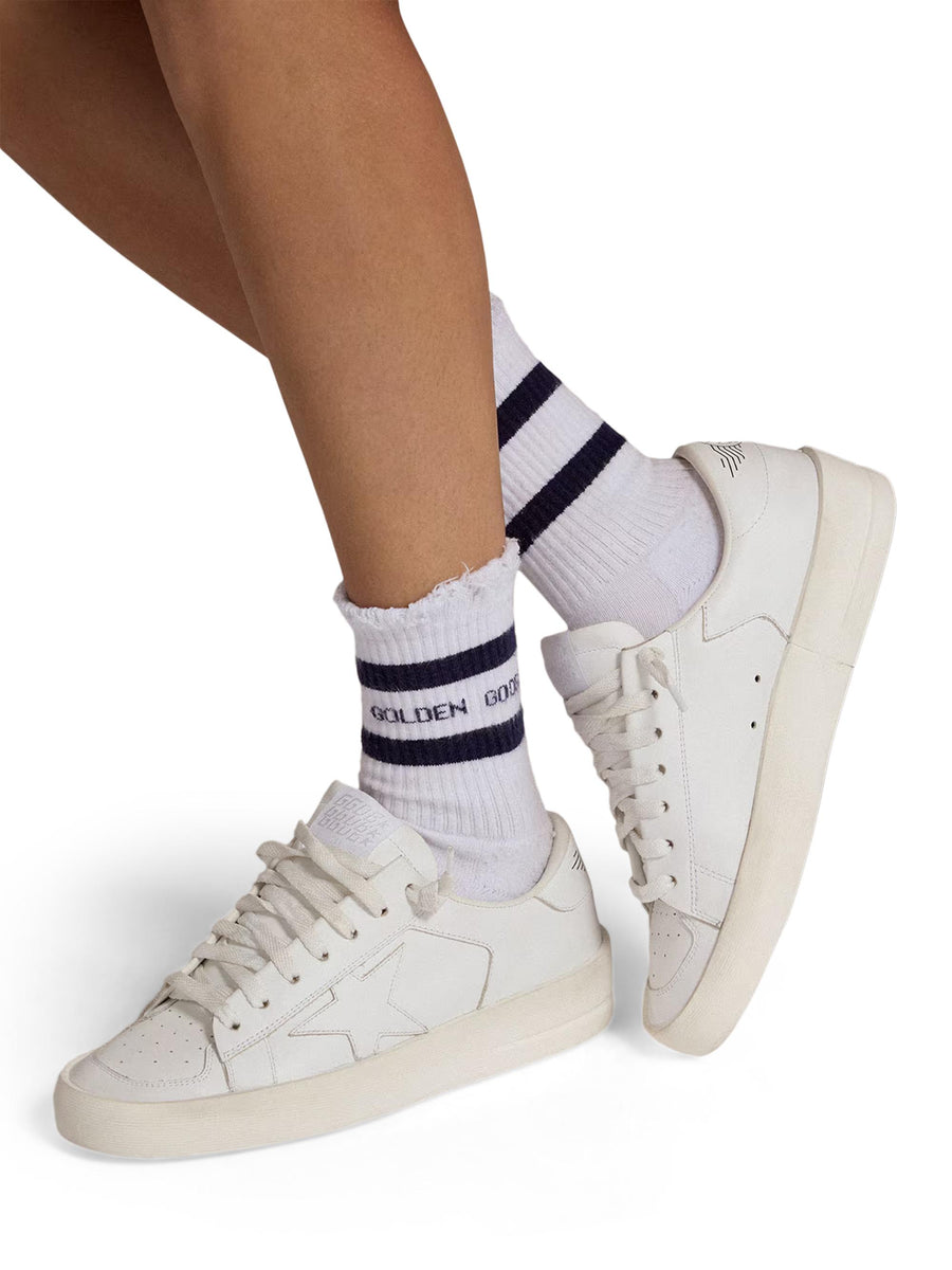 SOCKS HIGH RIB/ STRIPES/GOLDEN GOOSE/RIPPED GUP00883 P00048781236 GOLDEN GOOSE 