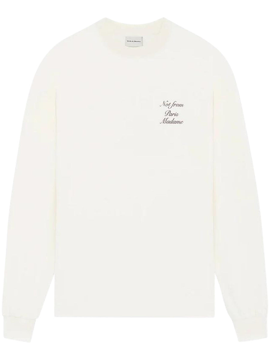 LE T-SHIRT SLOGAN CALLIGRAPHY ML ITS220 CO002OW DROLE DE MONSIEUR 