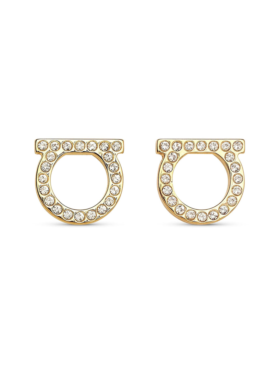 STUD GANC D.12 CRYSTAL+OROGLUC 696573  FERRAGAMO 