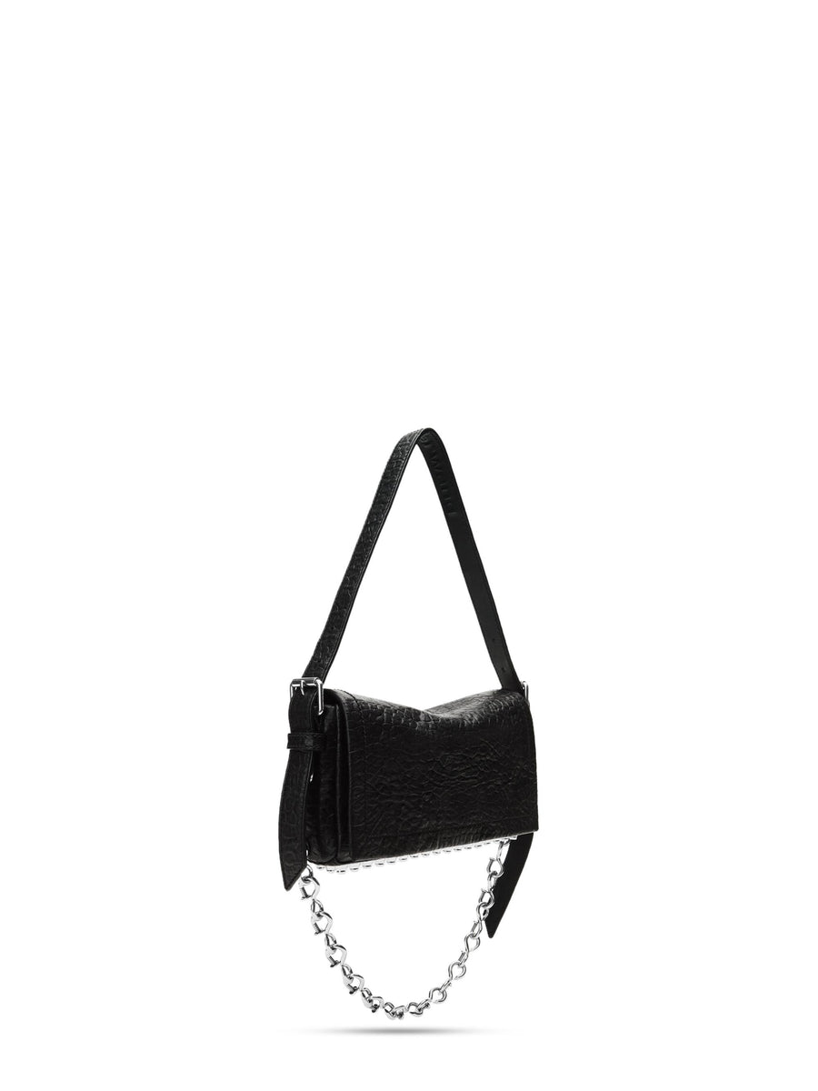 RICCO CRUSHED SLIM FLAP BAG 20425R33L 001 ALEXANDER WANG 