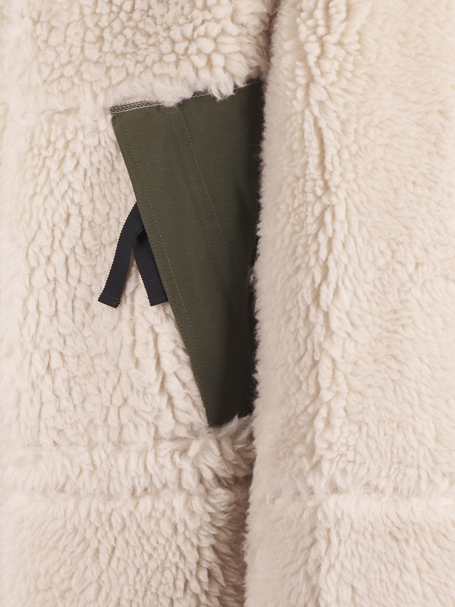 FAUX SHEARLING GROSGRAIN BLOUSON 2508076 063 SACAI 