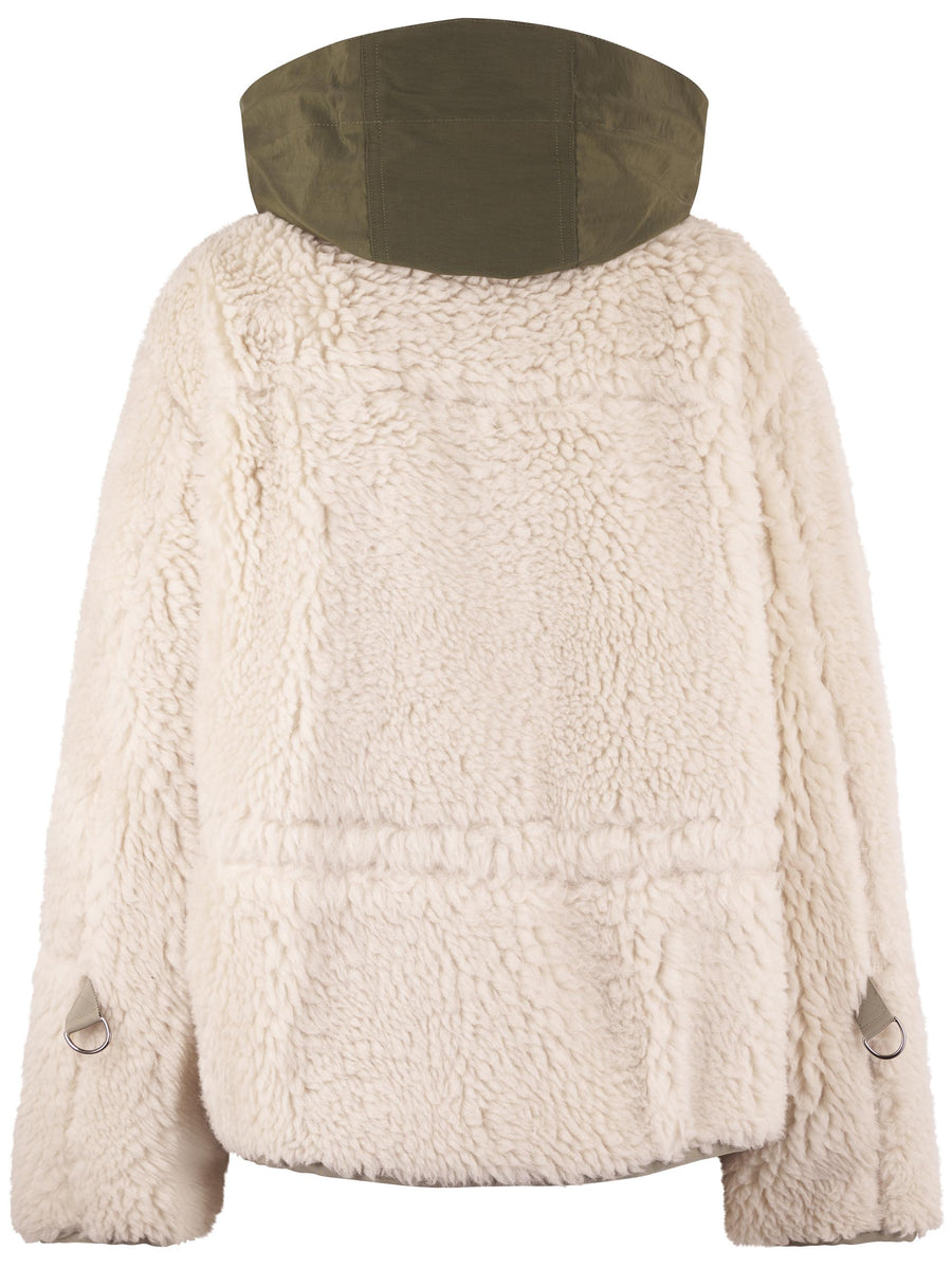 FAUX SHEARLING GROSGRAIN BLOUSON 2508076 063 SACAI 