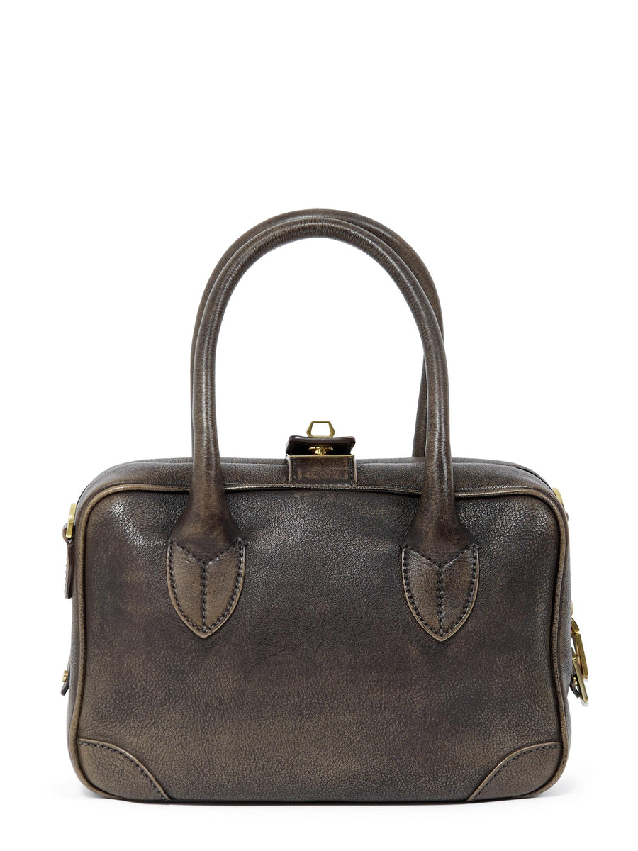 VITA BAG TREATED LEATHER BODY GOLD METAL DETAILS GWA00470 A00075355682 GOLDEN GOOSE 