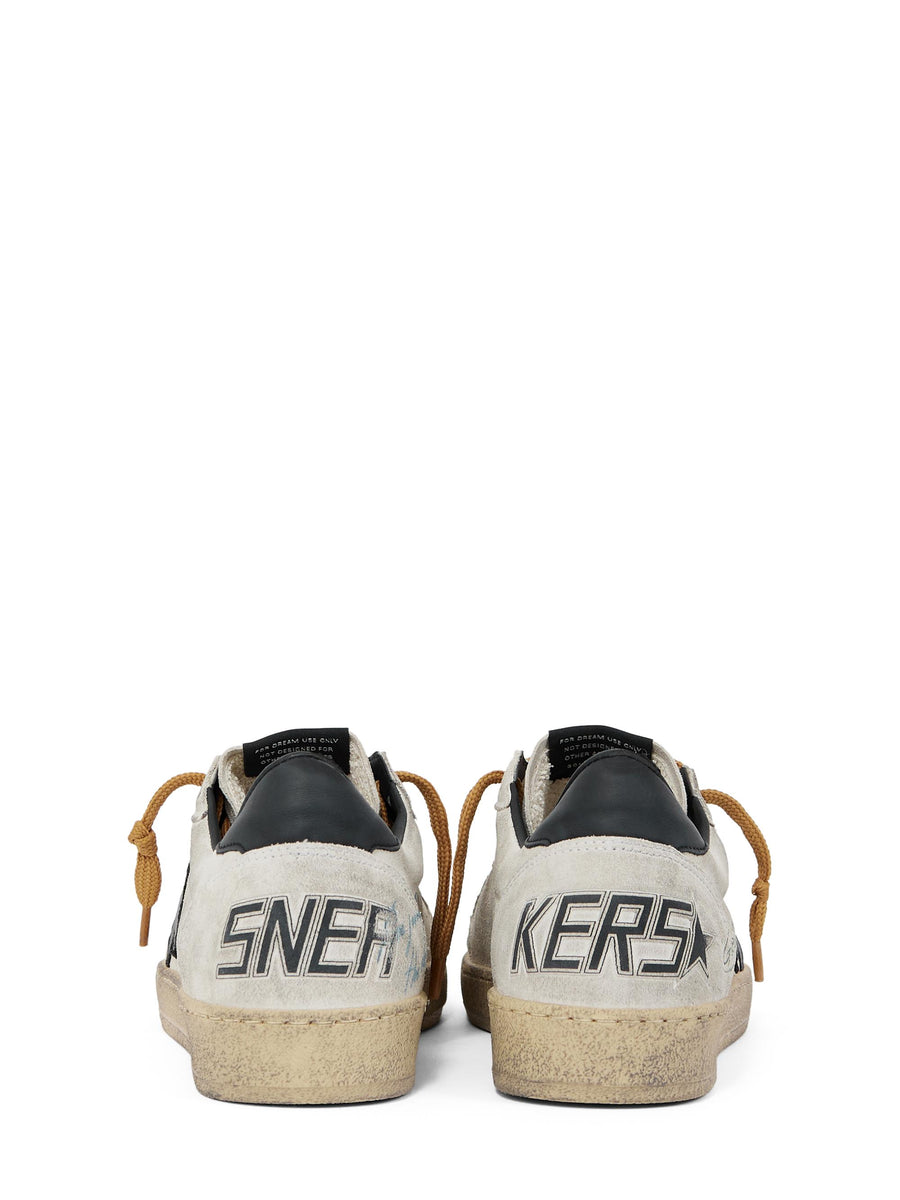 BALLSTAR SUEDE UPPER TOE TONGUE AND SPUR LEATHER STAR AND HEEL GMF00117 F00757860336 GOLDEN GOOSE 
