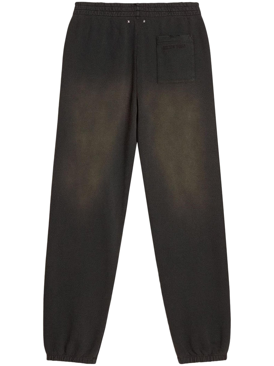 JOURNEY UNISEX JOGGING DYED COTTON FLEECE BLEACHING EFFECT WIRH EMBROIDERY GUP02205 P00214790498 GOLDEN GOOSE 