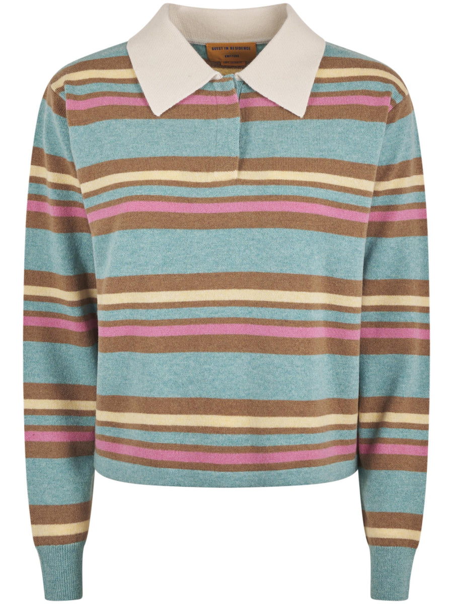 CROPPED STRIPE RUGBY W33010JL GLCRCO GUEST IN RESIDENCE 