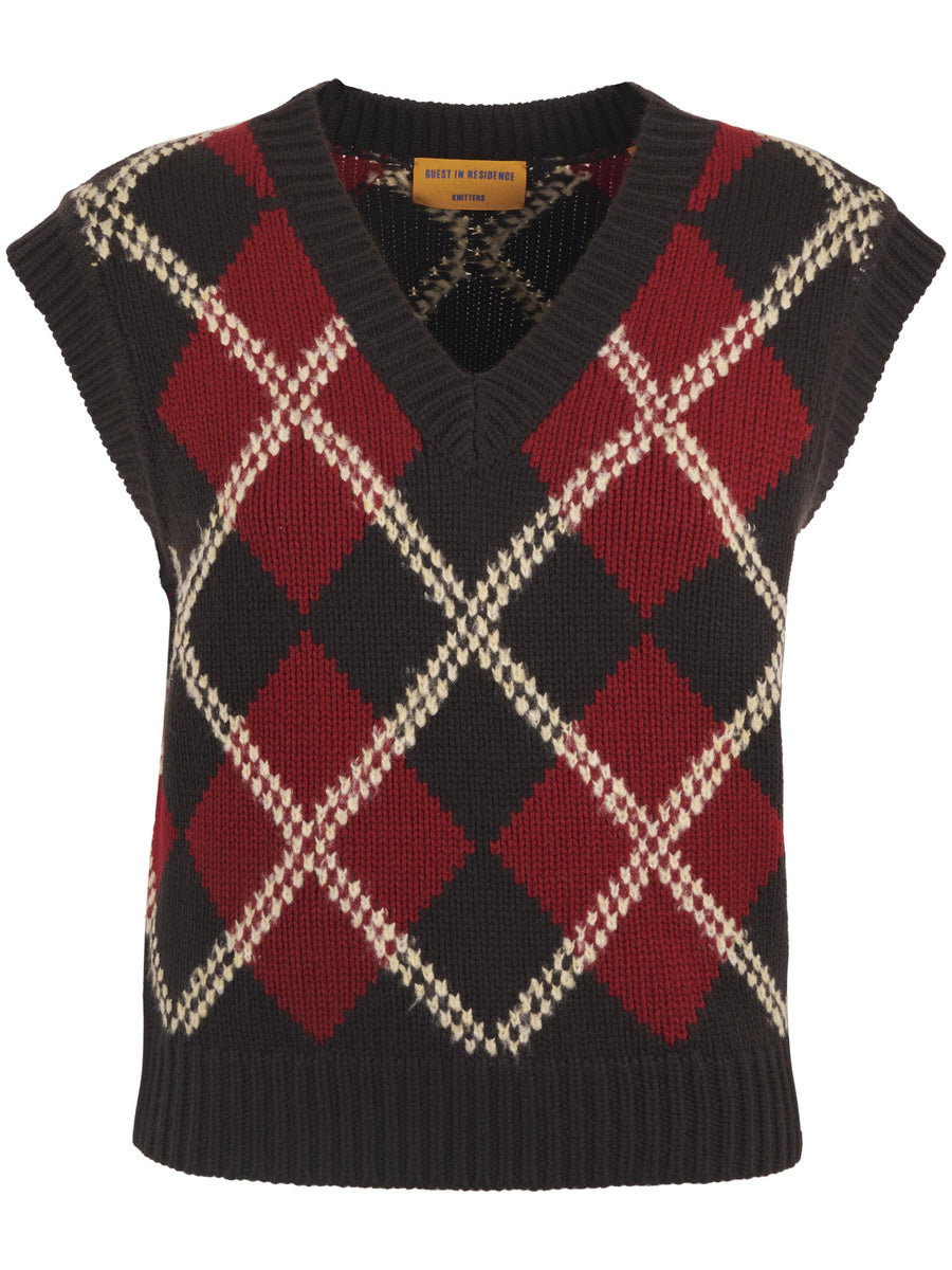 ARGYLE VEST W34427AH BRCCO GUEST IN RESIDENCE 