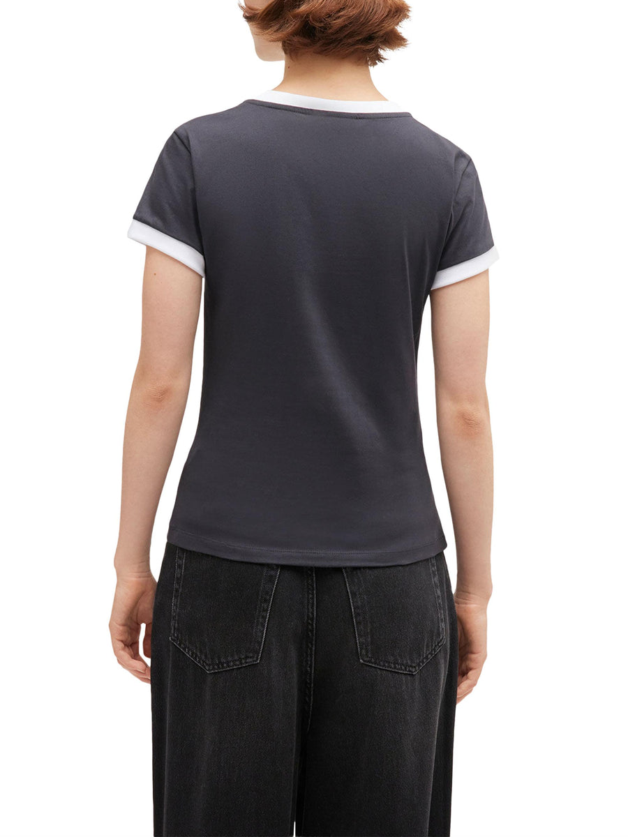 Basic Cotton Jersey Bear Fitted T-shirt T4335 252 GANNI 