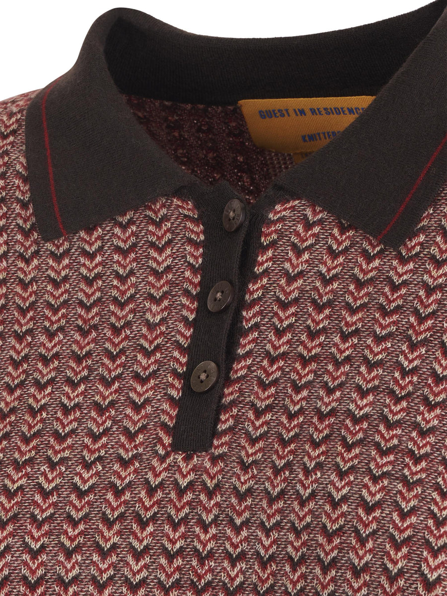 CHEVRON LS SHRUNKEN POLO W32311RF BRCCO GUEST IN RESIDENCE 