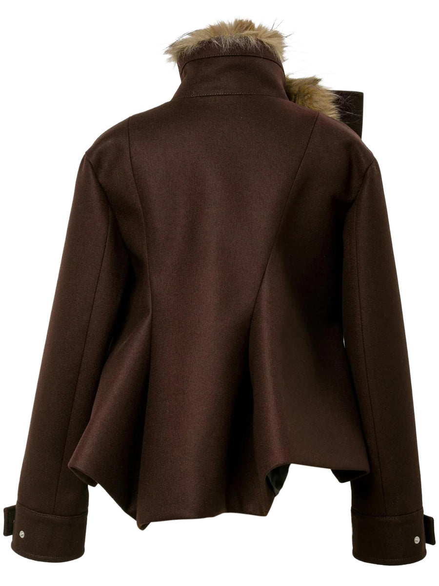 WOOL MELTON BLOUSON 2508068 601 SACAI 