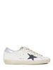 SUPER STAR LEATHER UPPER AND TOE GLITTER STAR LAMINATED HEEL GWF00101 F00753912282 GOLDEN GOOSE 